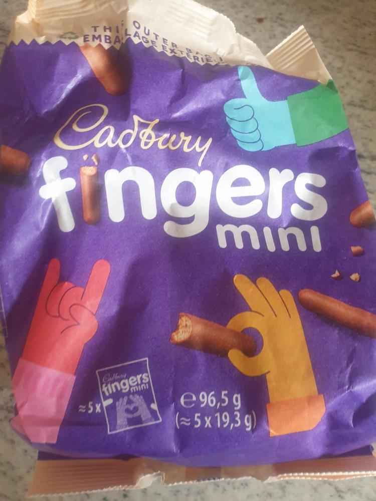10x Cadbury Mini Fingers Chocolate Biscuits Snack Packs (2 Packs of 5) - Customer Photo From Julie M.