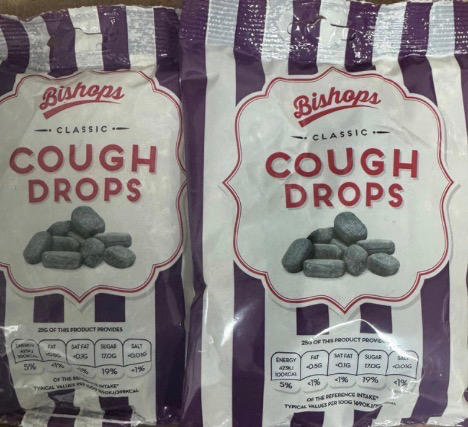 3x Bishops Cough Drops Bags (3x150g) - Customer Photo From Andrew Maven
