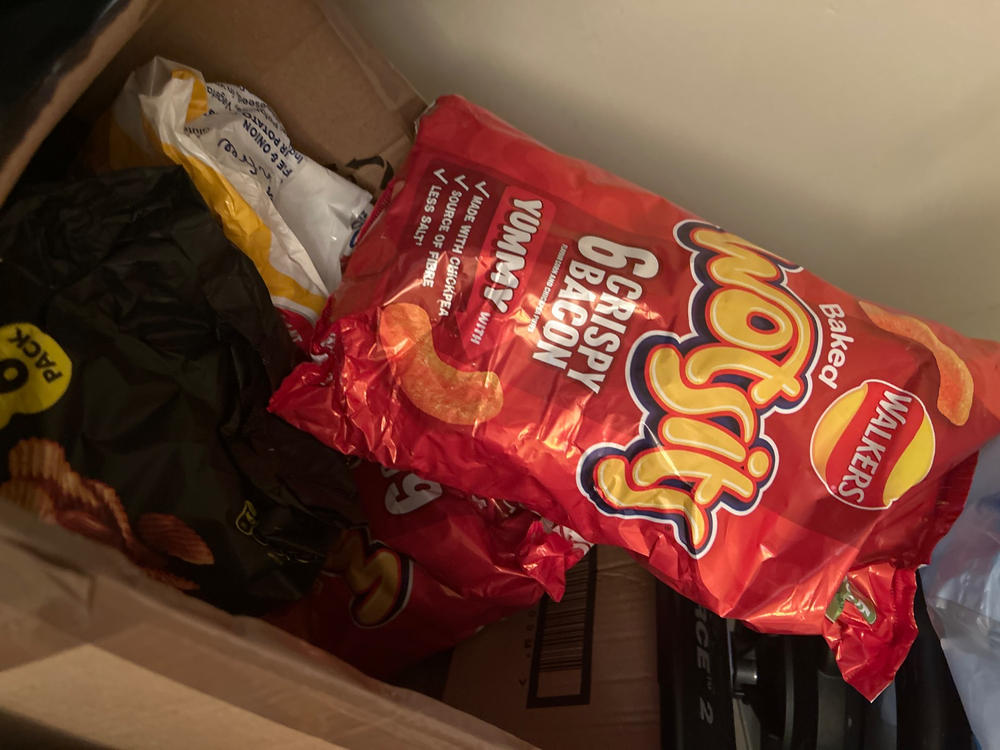 12x Walkers Wotsits Crispy Bacon Snack Bags (2 Packs of 6x16g) - Customer Photo From Andrew Maven
