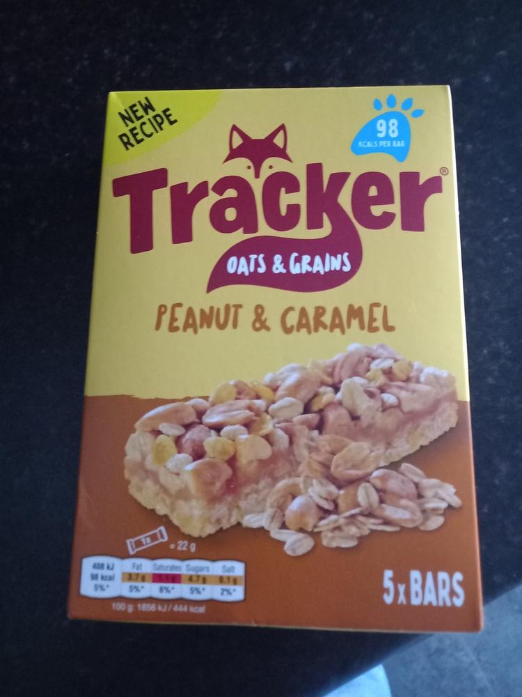 15x Tracker Oats & Grains Peanut & Caramel Bars (3 Boxes of 5x22g) - Customer Photo From Mrs M Moore