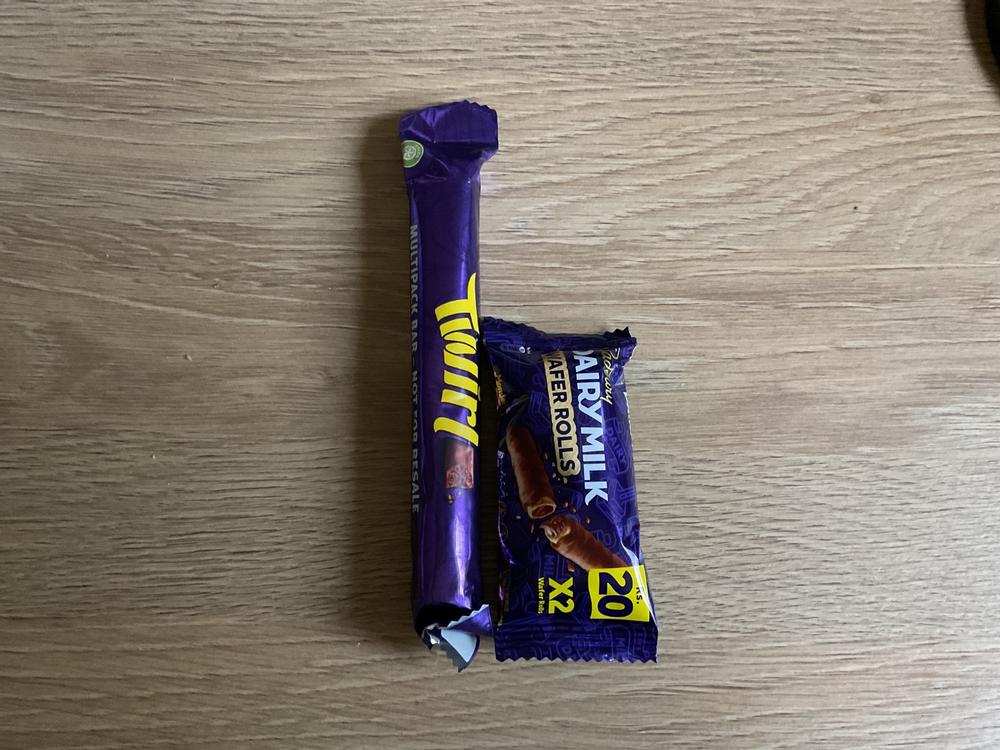 24x Cadbury Dairy Milk Wafer Rolls Twin Packs (24x8g) - Customer Photo From Hazel M.