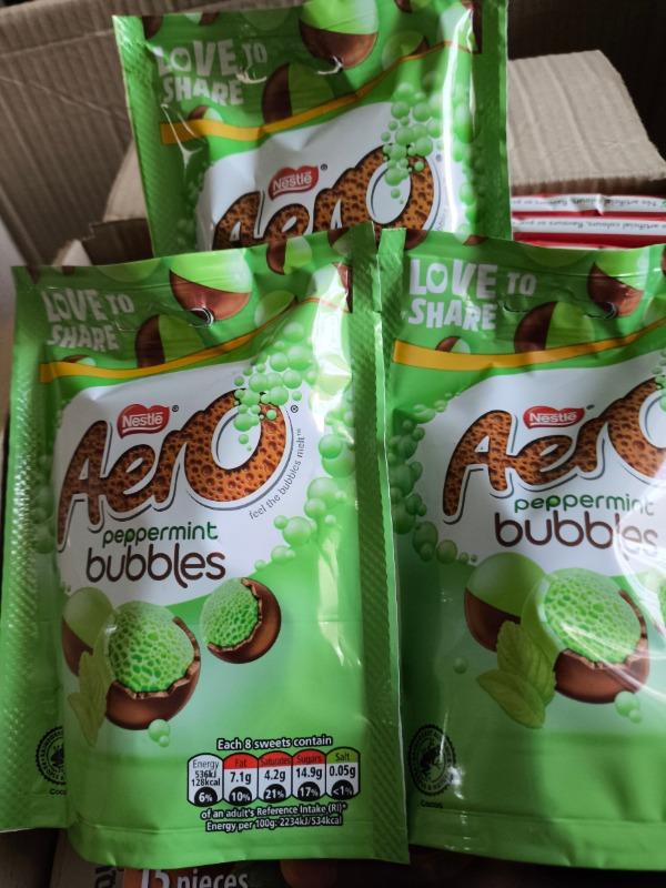 3x Aero Peppermint Milk Chocolate Bubbles Share Bags (3x80g) - Customer Photo From Nina F.