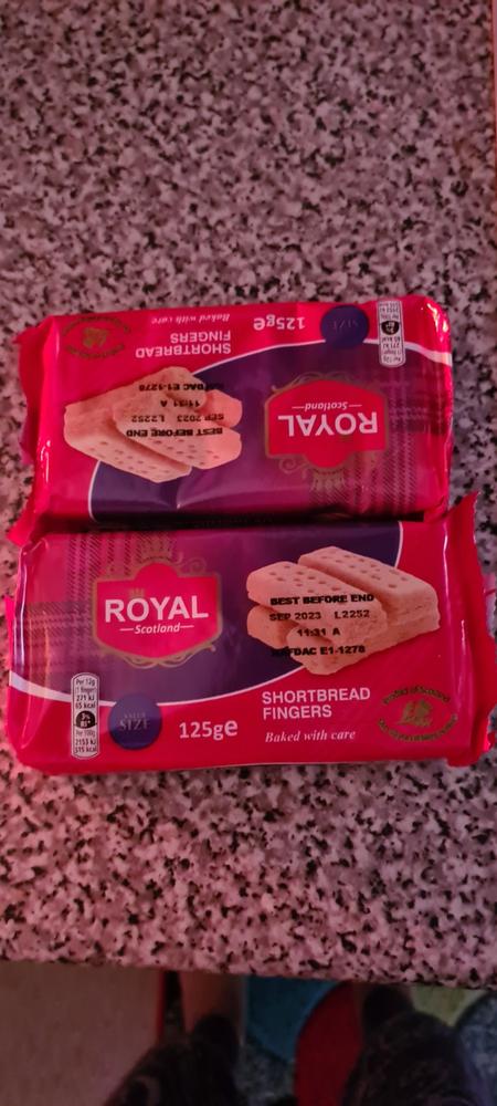 3x Royal Scotland Shortbread Fingers Packs (3x125g) - Customer Photo From Cassandra D.