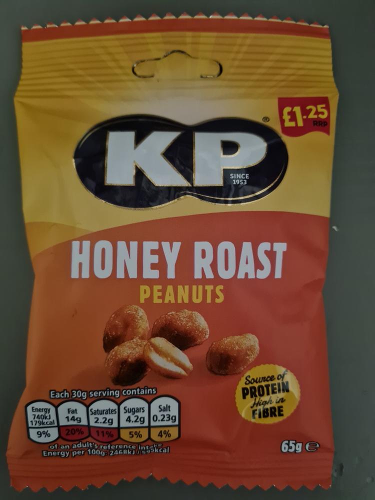 4x KP Honey Roast Peanuts Bags (4x65g) - Customer Photo From Michelle B.