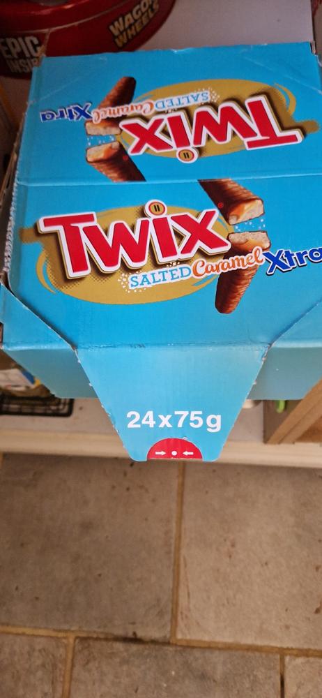 24x Twix Xtra Salted Caramel Chocolate Biscuit Twin Bars (24x75g) - Customer Photo From Sue R.