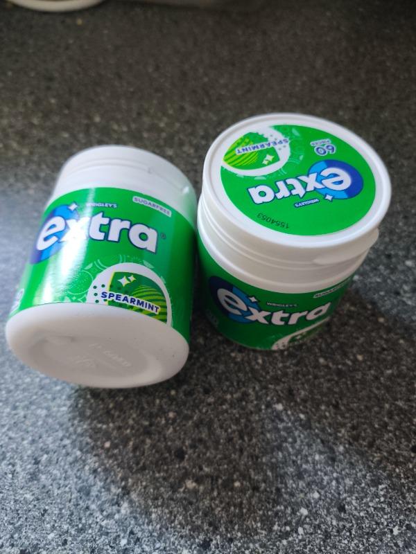 120x Extra Spearmint Sugarfree Chewing Gum Pieces (2 Tubs of 60) - Customer Photo From Nina F.