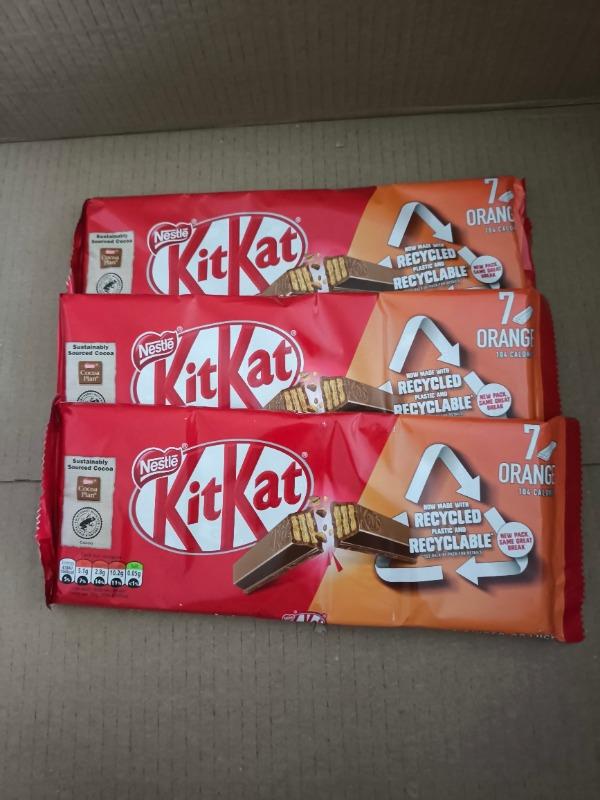 21x KitKat 2 Finger Orange Chocolate Biscuit Bars (3 Packs of 7x20.7g) - Customer Photo From Nina F.