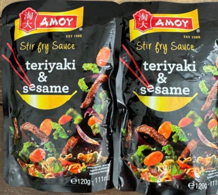 2x Amoy Teriyaki & Toasted Sesame Seeds Stir Fry Sauce Sachets (2x120g) - Customer Photo From Andrew Maven
