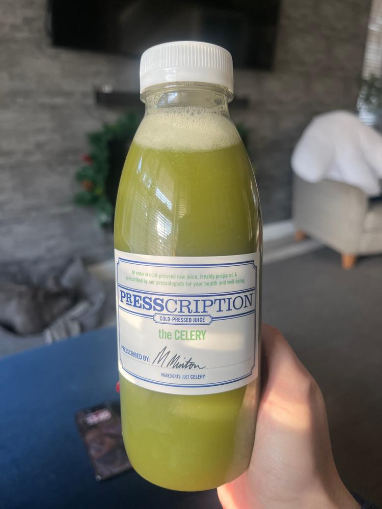 Celery Juice Cleanse - Customer Photo From Fiona