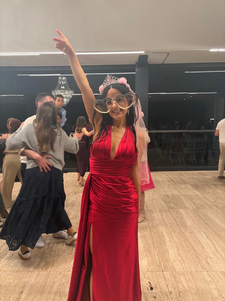 Daniella Halterneck Gown | Berry Red | Debs & Prom | Formal Gown  Oh Hello  Clothing