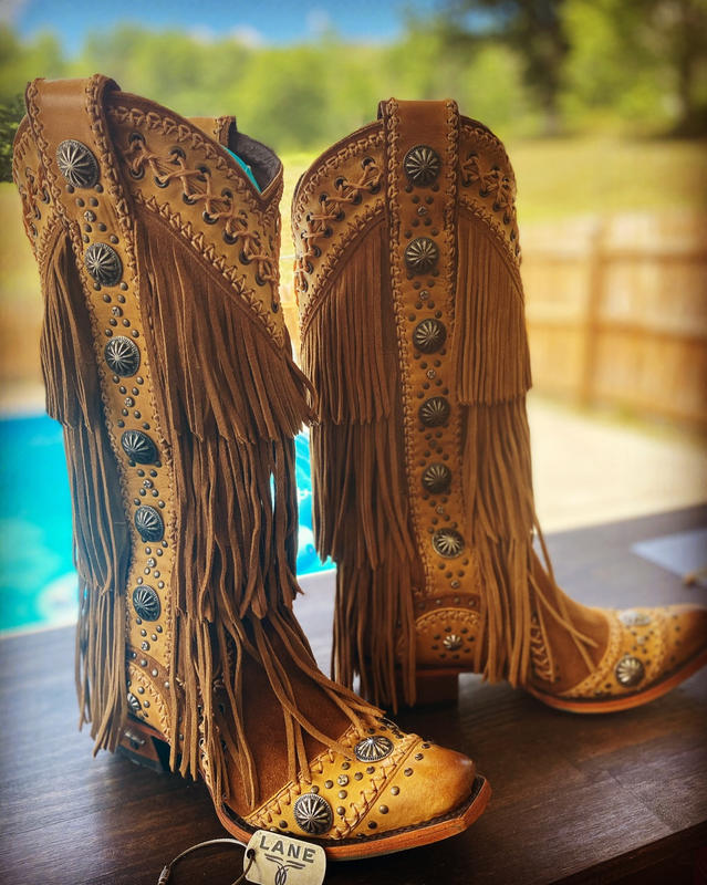 Wind Walker by Lane Women's Western Boots with Fringe Hand Crafted ...