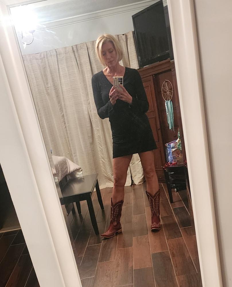 Lexington Boot - Smoldering Ruby - Customer Photo From Vera Riccardi