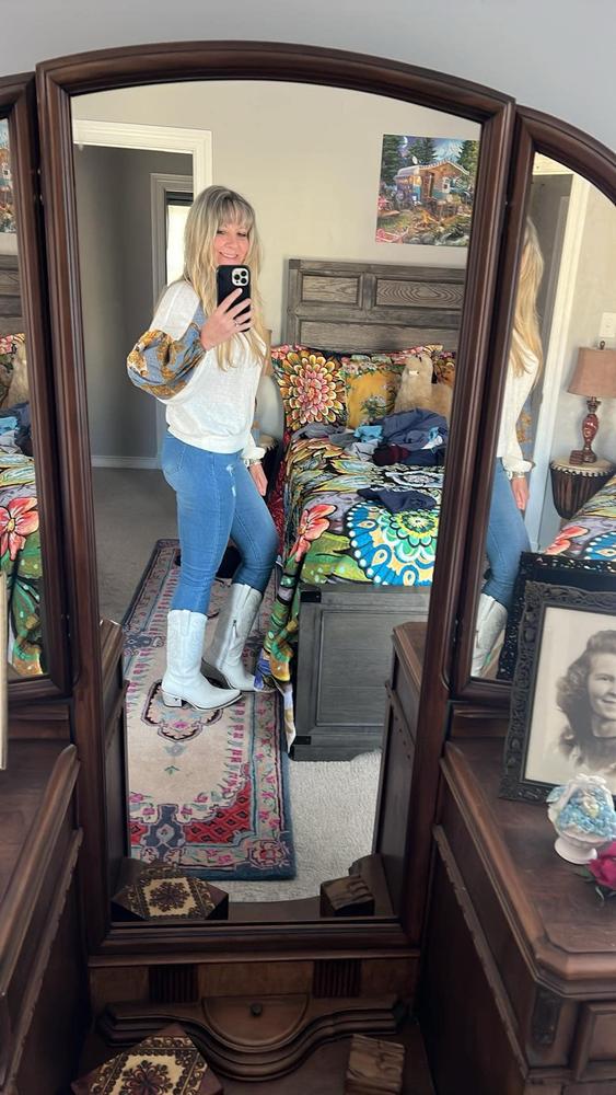 Smokeshow Boot - Matte White - Customer Photo From Jennifer Beard Hoppe