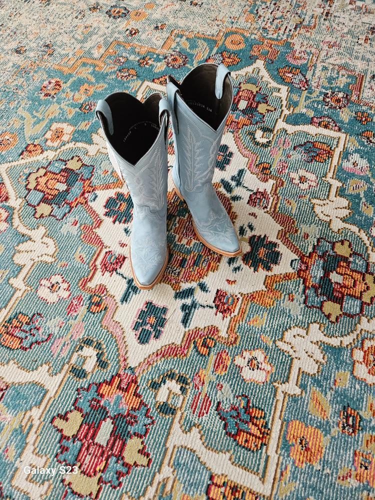 Lexington Boot - Powder Blue - Customer Photo From Letty Grabos