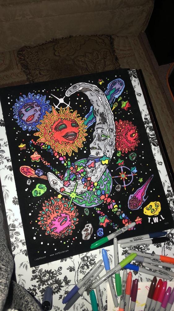Cosmos - Fuzzy Velvet Coloring Poster 16x20 Inches