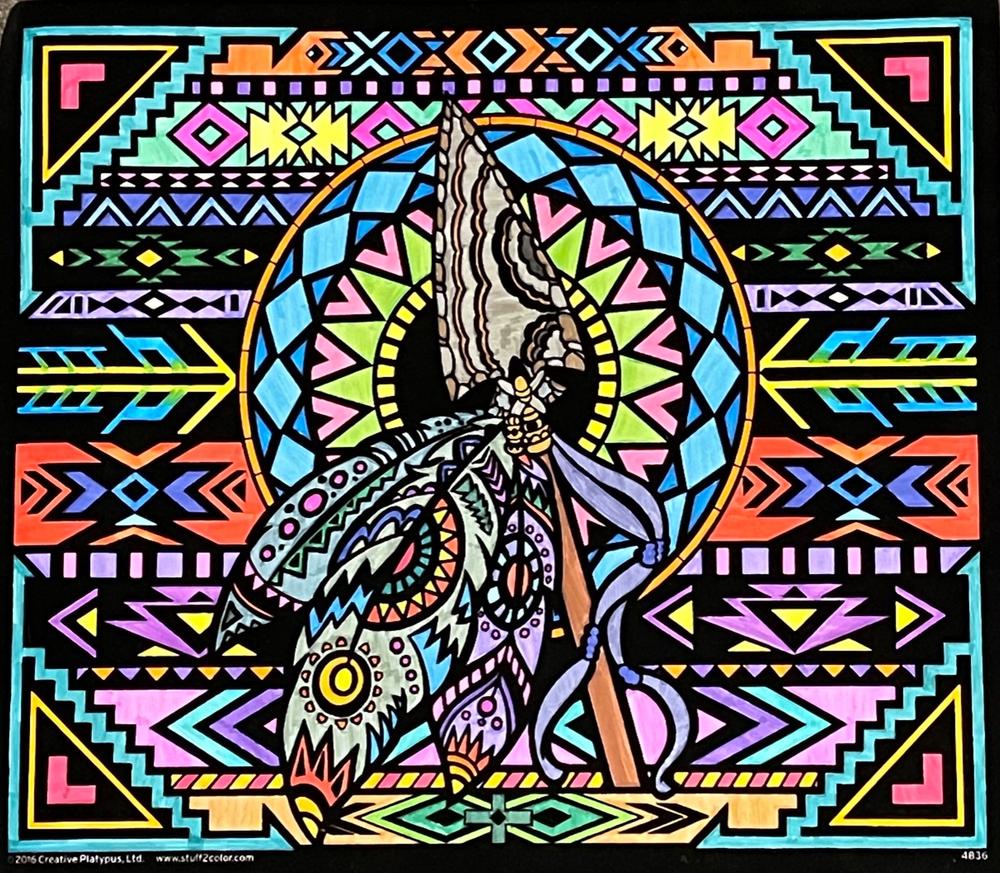 Stuff2Color Dream Catcher - 16x20 Fuzzy Velvet Coloring Poster