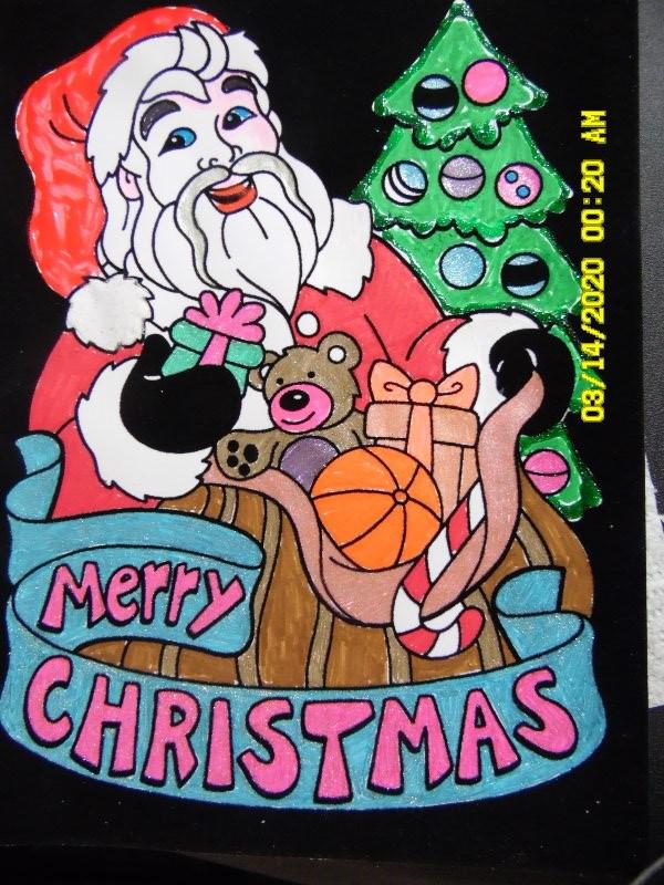 Super 18 Pack of Fuzzy Velvet Coloring Posters (Christmas Edition) -  Stuff2Color