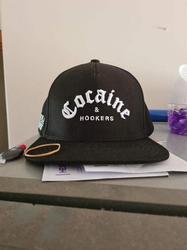 Golf Gods Cocaine & Hookers Hat in Black