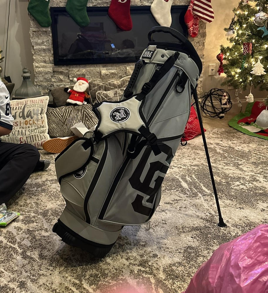 Cool Tech Semi-Waterproof Stand Bag - GREY - Golf Gods