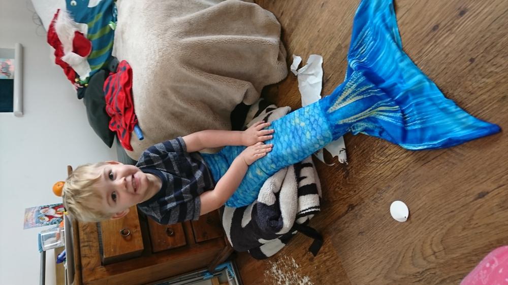 Aqua Storm Boys Mermaid Tail - Customer Photo From Jade L.