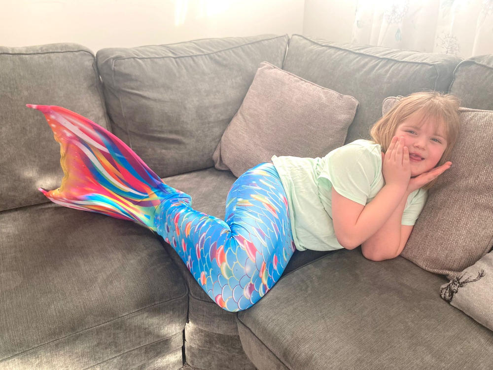 Pacific Rainbow Mermaid Tail - Customer Photo From Lesley Perrin