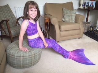 Purple Surf Mermaid Tail Set - Customer Photo From Anonymous