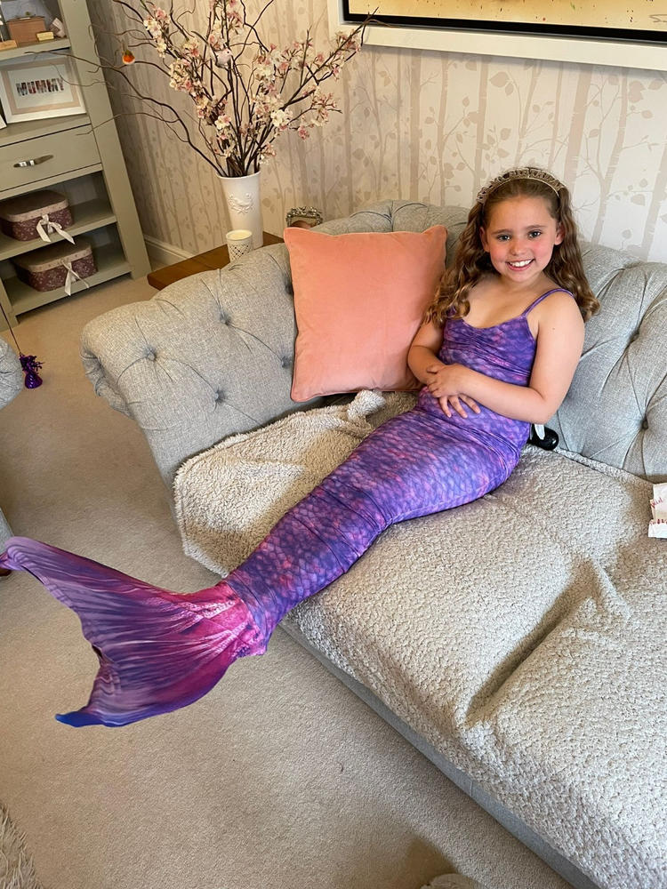 Purple Surf Mermaid Tail Set - Customer Photo From Elise Allison