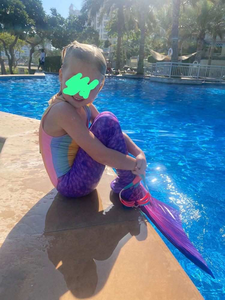 Purple Surf Mermaid Tail - Customer Photo From Lesley Crowther