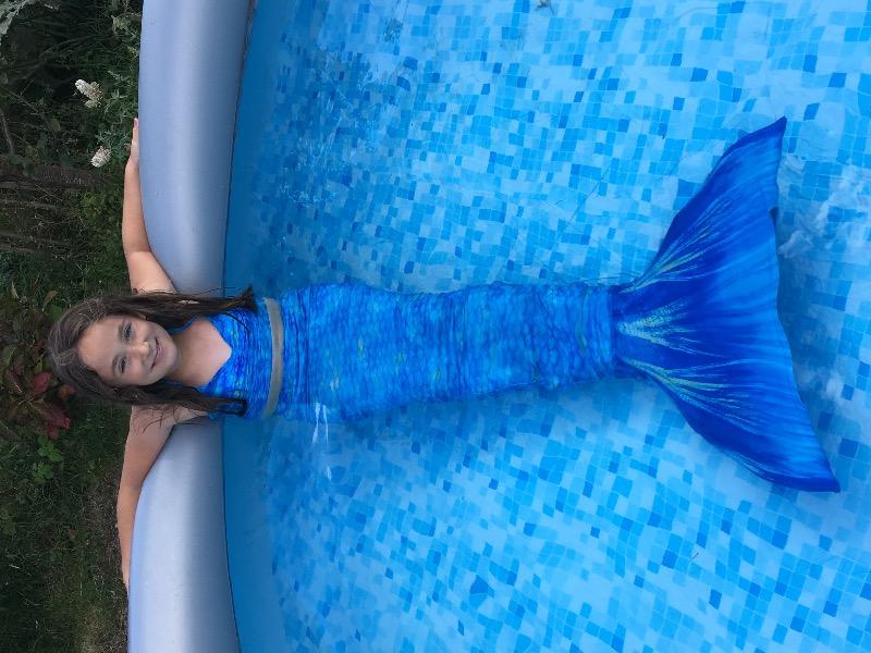 Frozen Aqua Mermaid Tail - Customer Photo From Paula W.