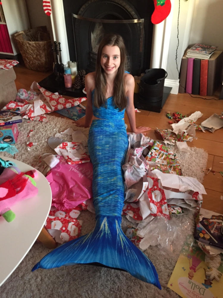 Frozen Aqua Mermaid Tail - Customer Photo From elle Lynam