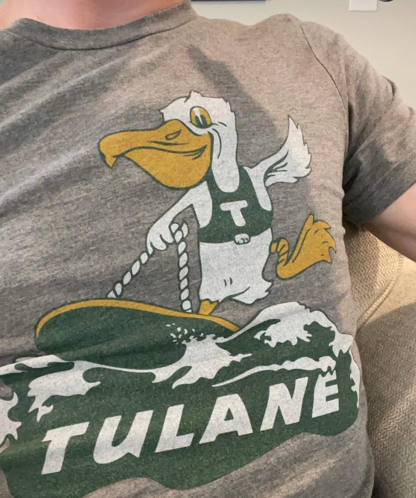 Vintage Surfing Tulane Shirt - Customer Photo From Patrick