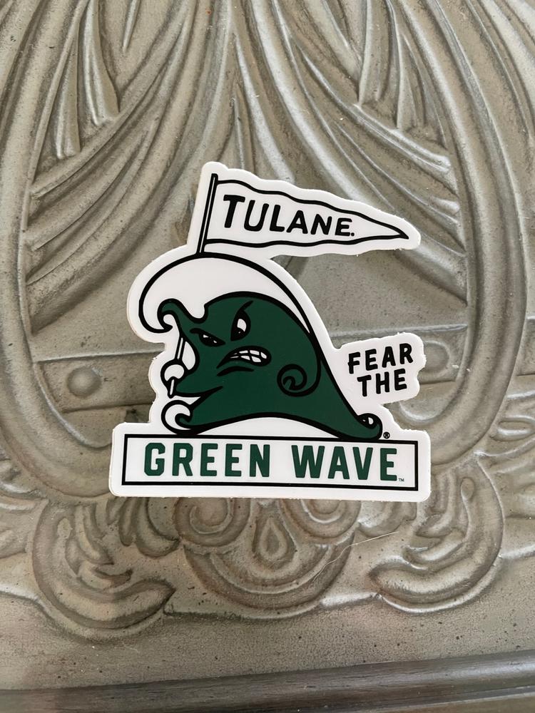 Tulane Green Wave Sticker - Customer Photo From Patrick