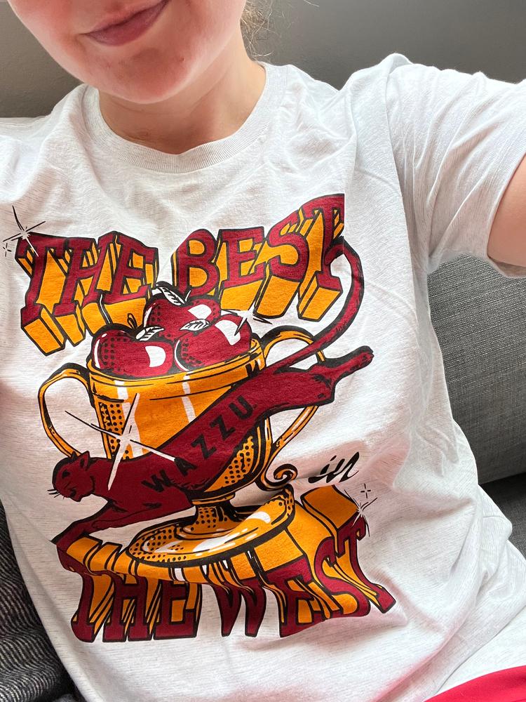 Wazzu State “The Best in the West” Tee - Customer Photo From Rachelle