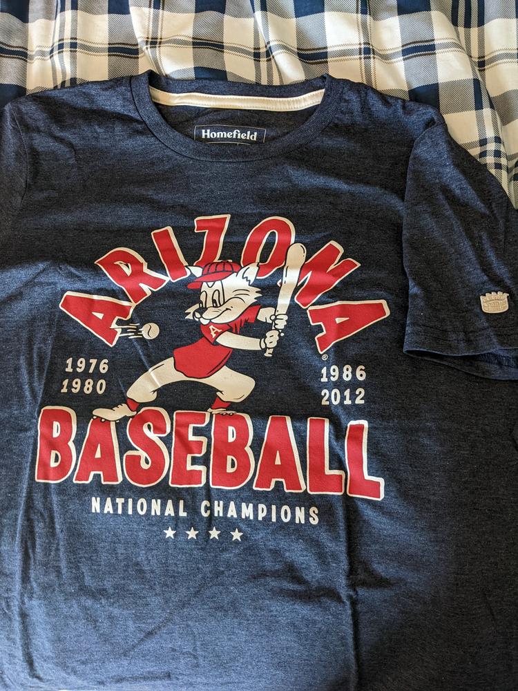 Vintage Arizona Baseball - National Champions T-Shirt - Customer Photo From Kevin
