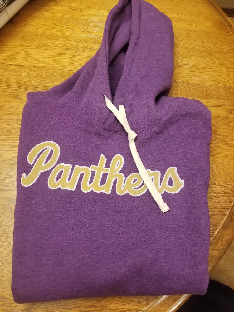 Northern Iowa Panthers Script Hoodie - Customer Photo From Chad