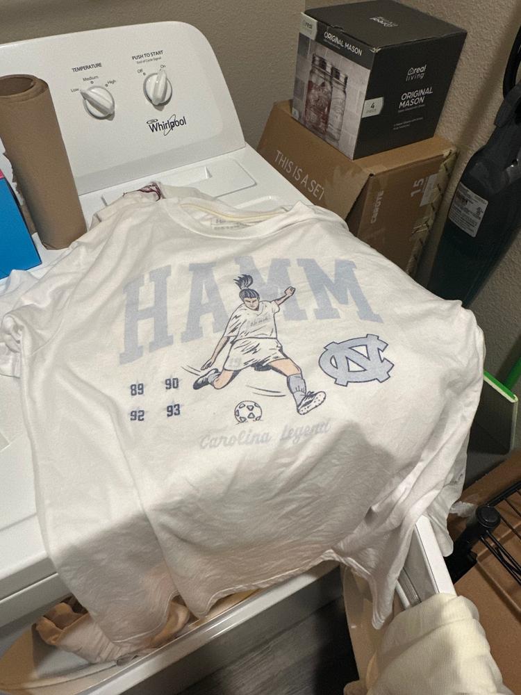 UNC Soccer Mia Hamm Tee - Customer Photo From Kat