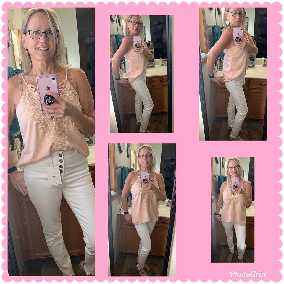 Time To Switch It Up Cami - Blush - Customer Photo From Susan Vierck