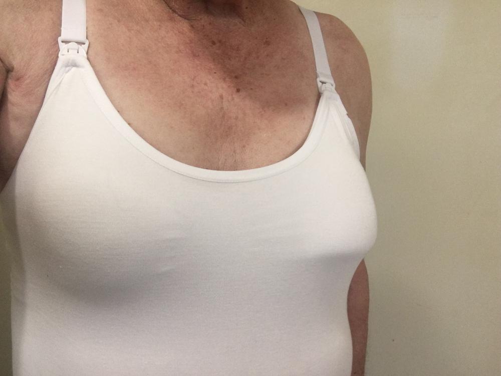 Bamboo Nursing Camisole with Built In Bra - Seconds Sale - Customer Photo From John B