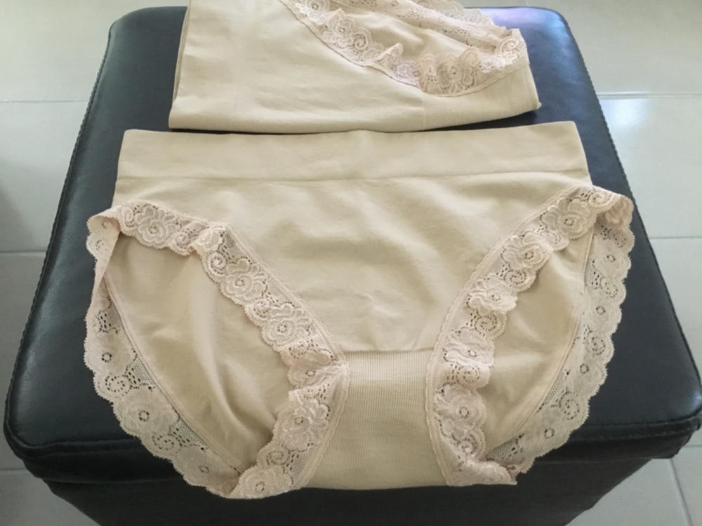 Veeki Womens Underwear Invisible Seamless Bikini Lace Underwear