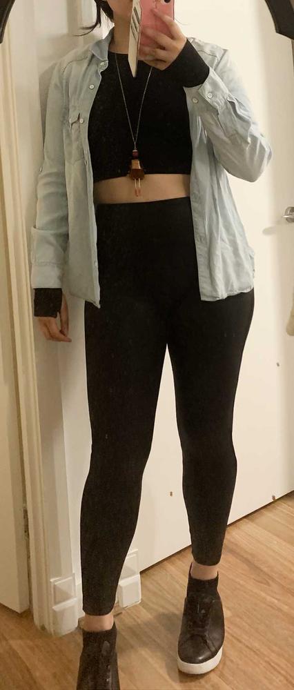 Seamless Long Sleeve Crop Top - Customer Photo From Marissa L.
