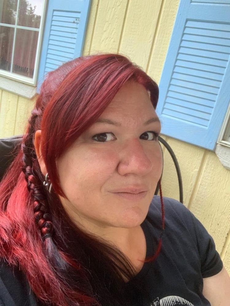 Deep Red Henna Hair Dye - Customer Photo From Kat