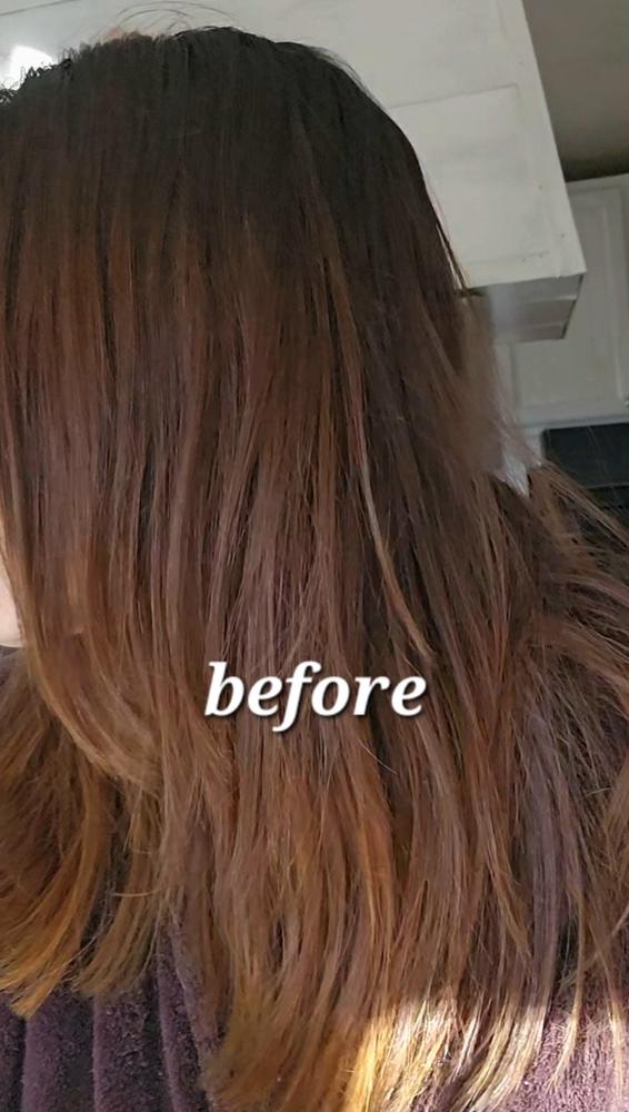 Dark Brown Henna Hair Dye - Customer Photo From Lilly