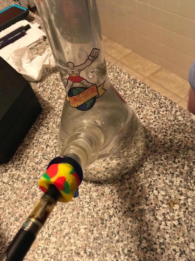 DabCap V3 - Fully Universal Vape to Bong Adapter - Customer Photo From John Zimmie