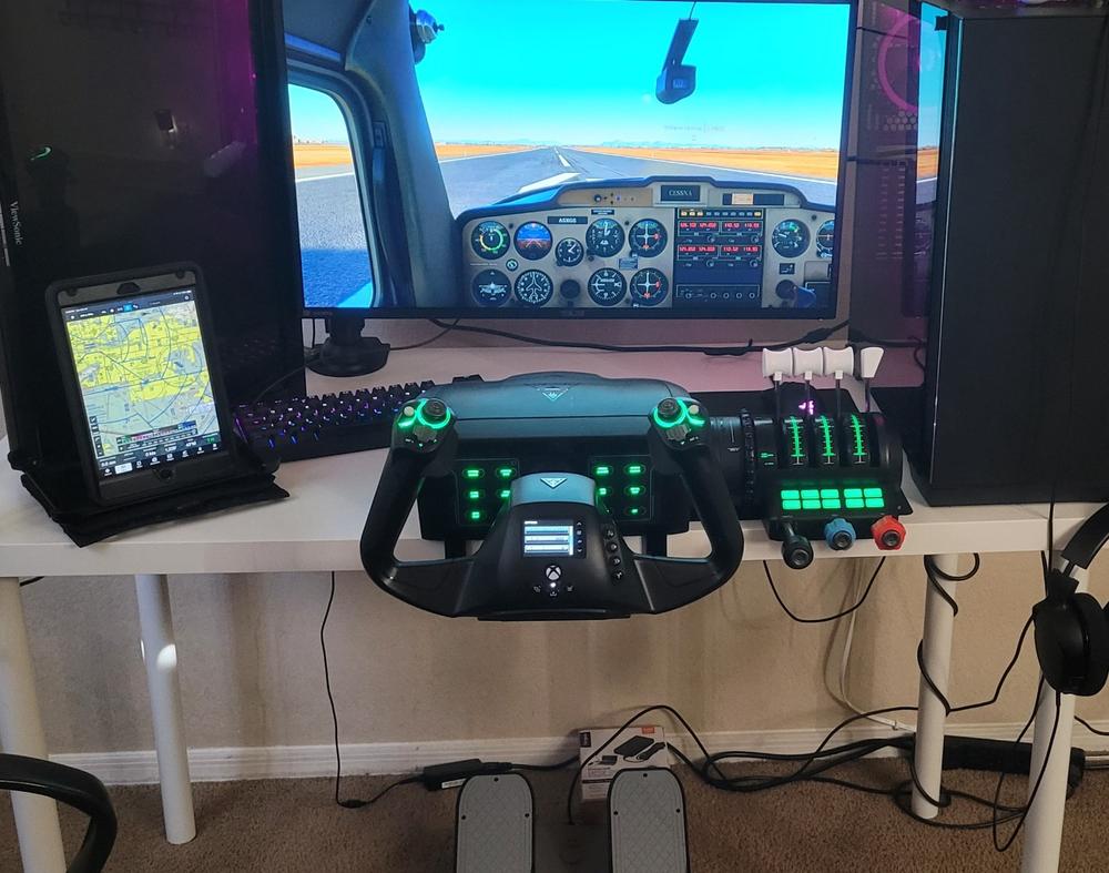 Turtle Beach VelocityOne Flight Simulator Universal Control Yoke and  Throttle System