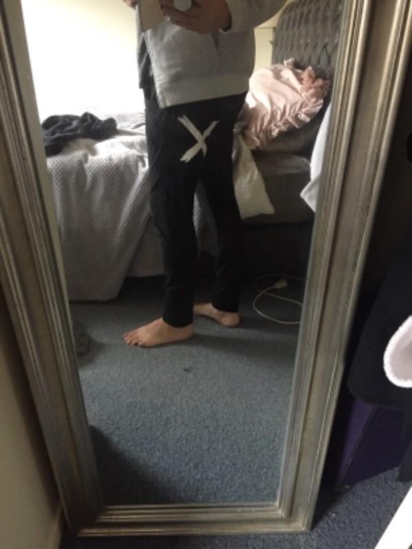 Home-Lee Apartment Pants Black with White X - Customer Photo From Aamai L.