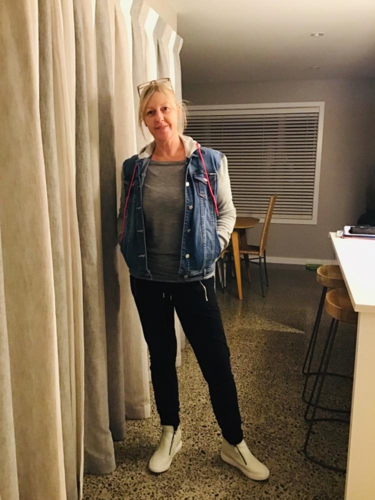 Home-Lee Hooded Denim Jacket - Customer Photo From Storme W.