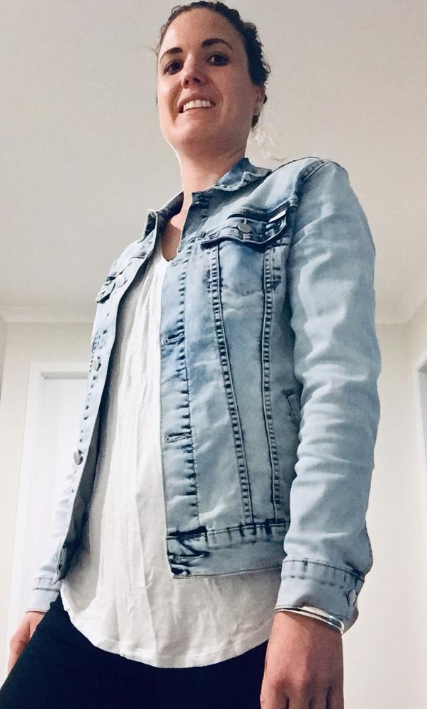 Home-Lee Denim Jacket Snow Wash - Customer Photo From Kate F.