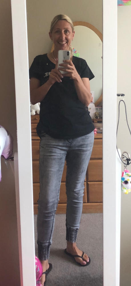 Home-Lee Weekender Jeans Grey Wash - Customer Photo From Olivia Robinson