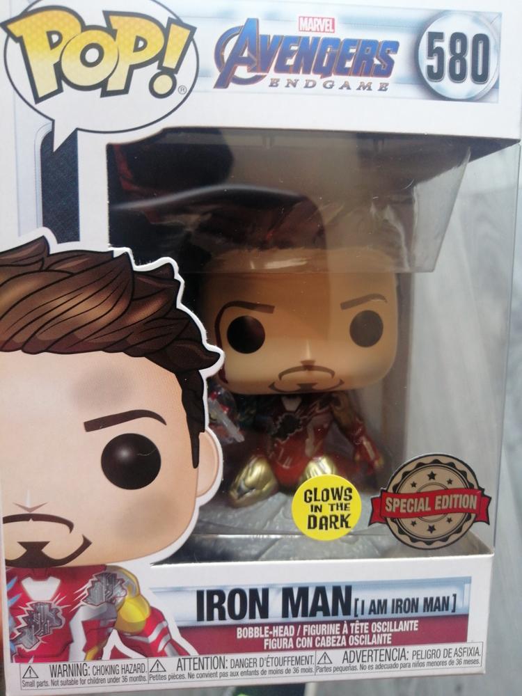 I Am Iron Man Glow In The Dark Deluxe Vinyl Figure Multicolored Funko Pop Avengers Endgame Toys Games Hobbies