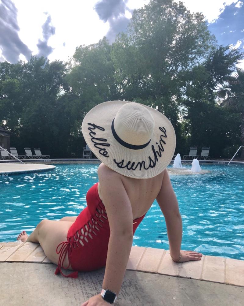 Hello Sunshine Big Summer Sun Hat - Customer Photo From Mary A.